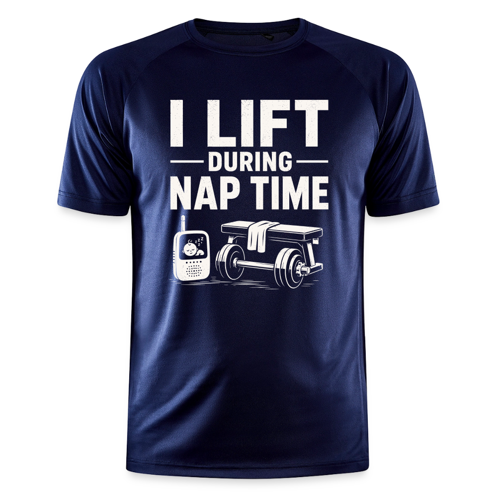 I Lift During Nap Herren Sportshirt - dark navy