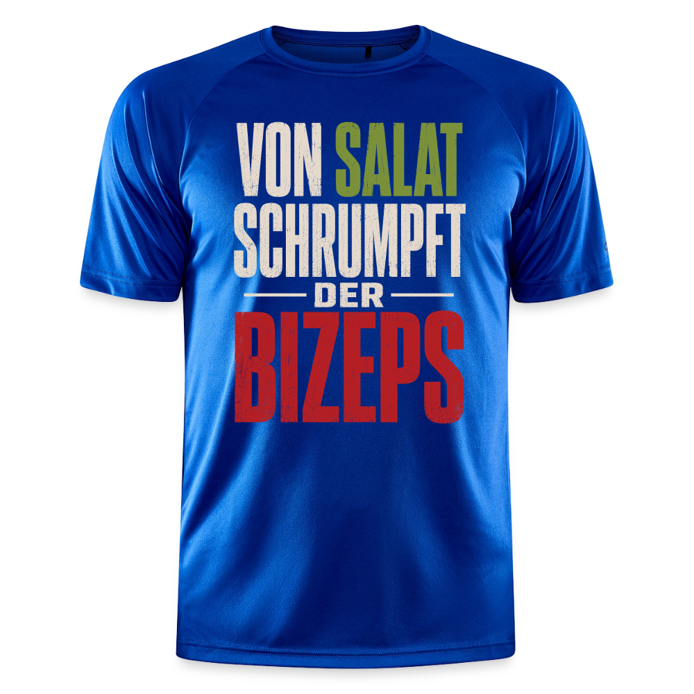 Von Salat Schrumpft Der Bizeps Herren Sportshirt - deep royal