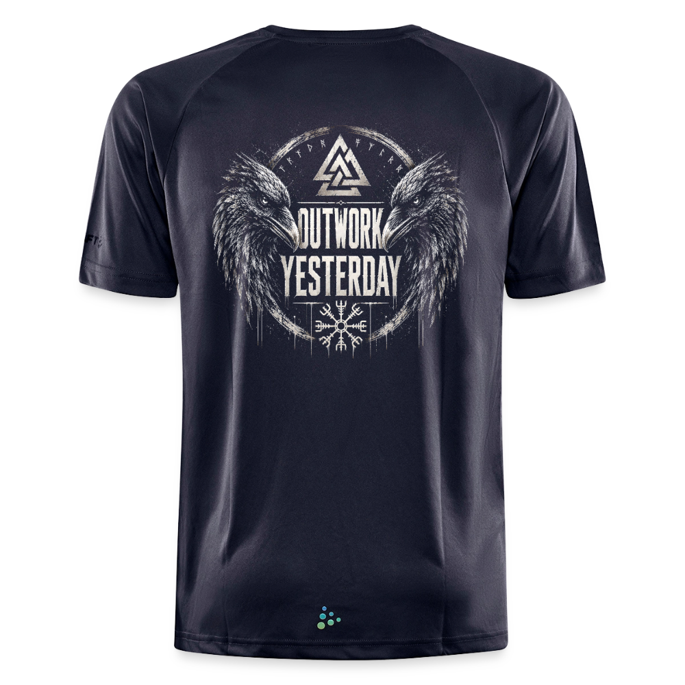 Outwork Yesterday Backprint Sportshirt - mouse grey