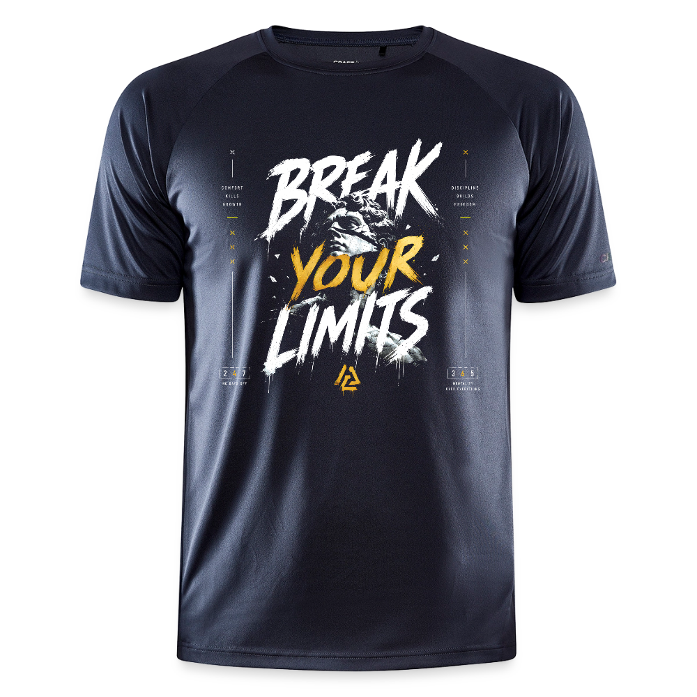 Break Your Limits Herren Sportshirt - mouse grey