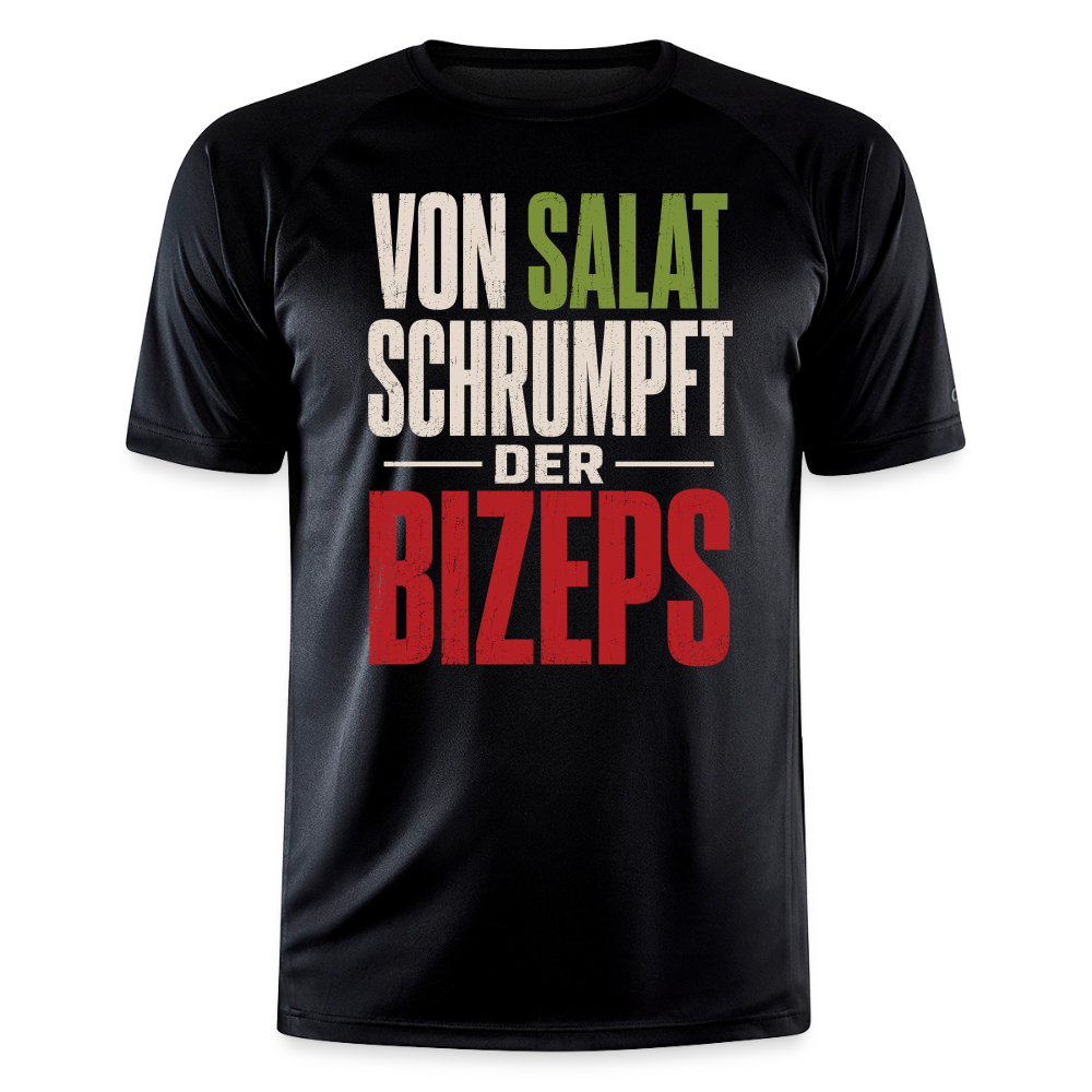 Von Salat Schrumpft Der Bizeps Herren Sportshirt - black