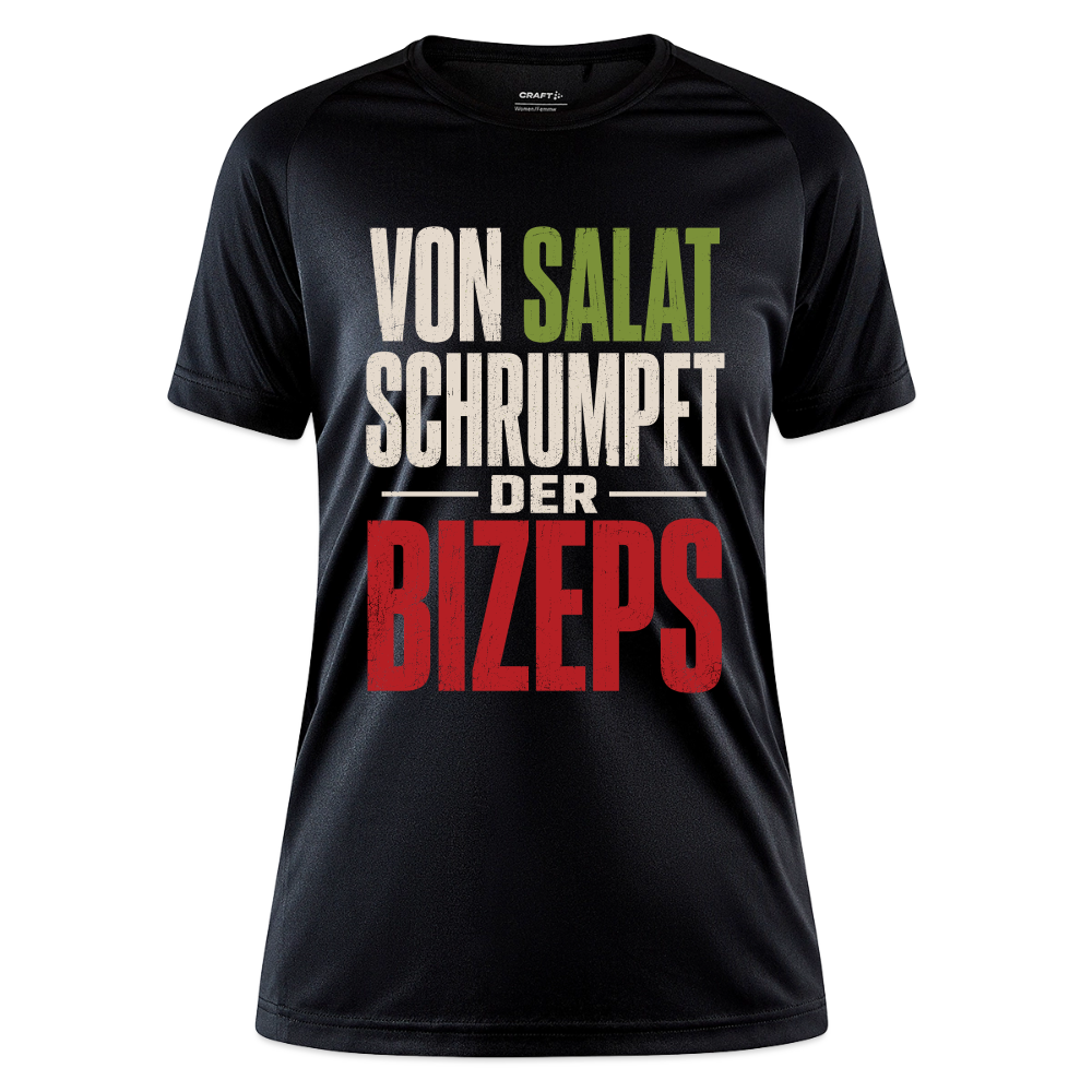 Von Salat Schrumpft Der Bizeps Sportshirt - black