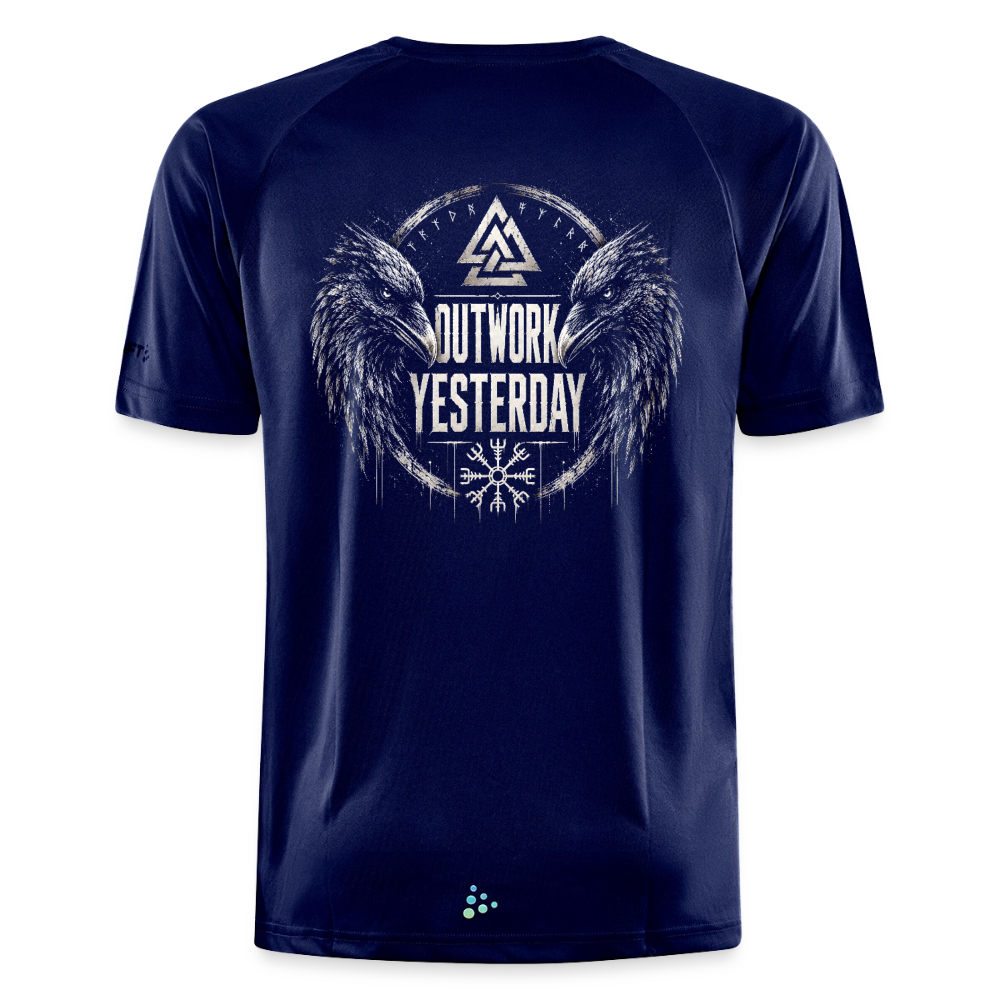 Outwork Yesterday Backprint Sportshirt - dark navy