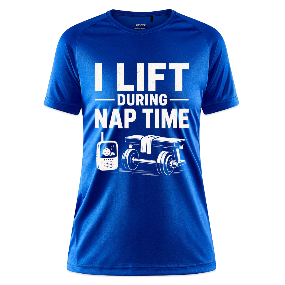 I Lift During Nap Time Damen Sportshirt - deep royal