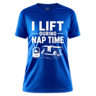 I Lift During Nap Time Damen Sportshirt - deep royal