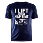 I Lift During Nap Herren Sportshirt - dark navy