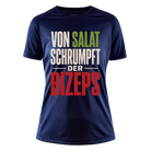 Von Salat Schrumpft Der Bizeps Sportshirt - dark navy