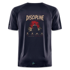 Discipline Builds Freedom Backprint Herren Sportshirt - mouse grey
