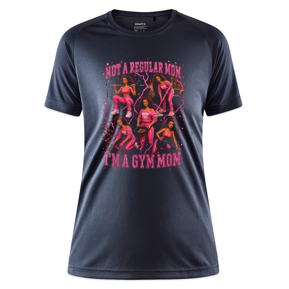 Gym Mom Sportshirt Damen - mouse grey