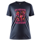 Gym Mom Sportshirt Damen - mouse grey