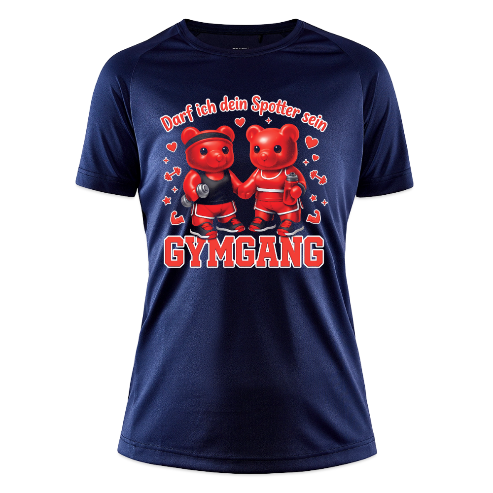 Gymgang Damen Sport Shirt - dark navy