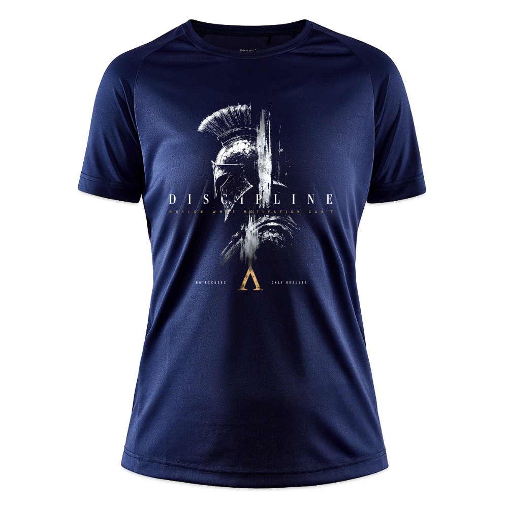 Discipline Damen Sportshirt - dark navy