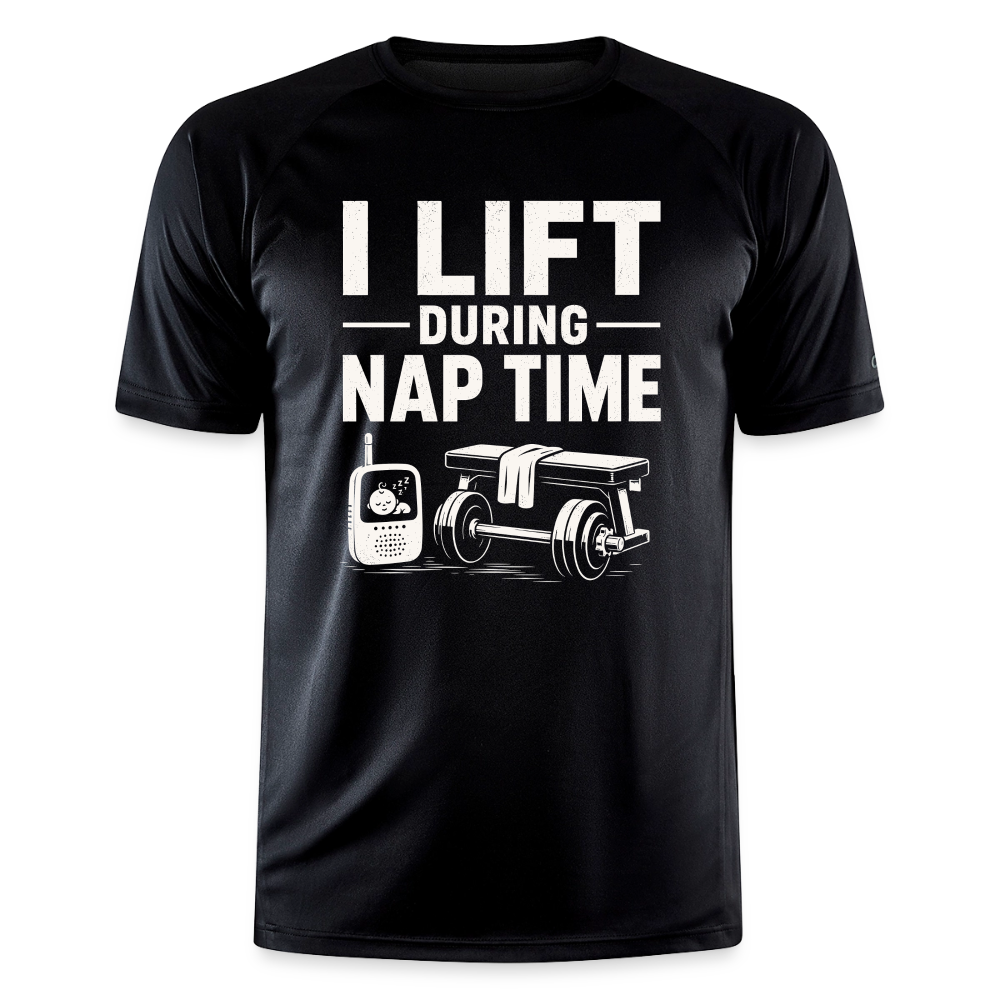 I Lift During Nap Herren Sportshirt - black