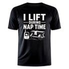 I Lift During Nap Herren Sportshirt - black