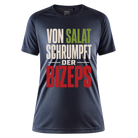 Von Salat Schrumpft Der Bizeps Sportshirt - mouse grey