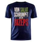 Von Salat Schrumpft Der Bizeps Herren Sportshirt - dark navy