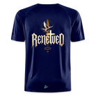 Renewed Backprint Herren Sportshirt - dark navy