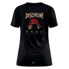 Discipline Builds Freedom Backprint Damen Sportshirt - black