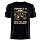 Backprint Katze Auto Humor Sportshirt - black