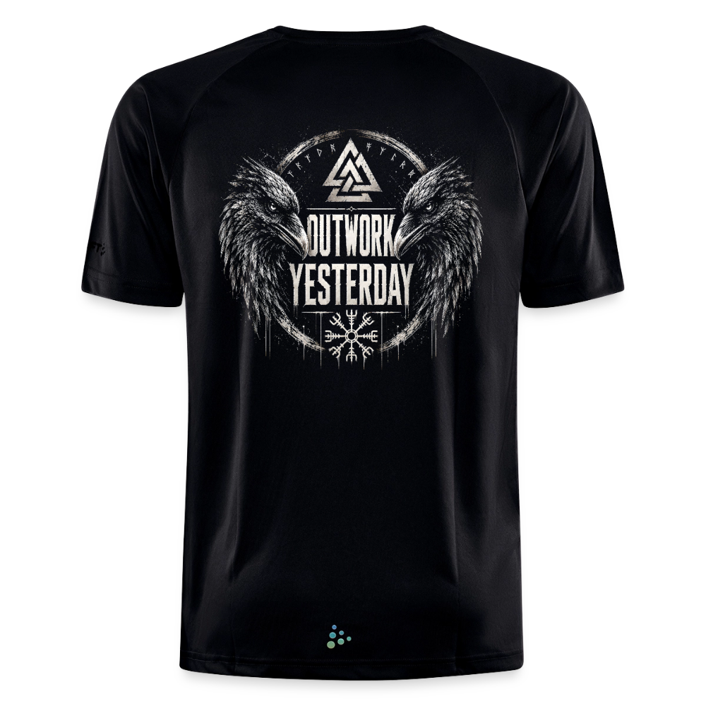 Outwork Yesterday Backprint Sportshirt - black