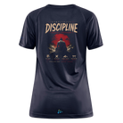 Discipline Builds Freedom Backprint Damen Sportshirt - mouse grey