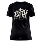Faith Philipper 4:13 Backprint Damen Sportshirt - black