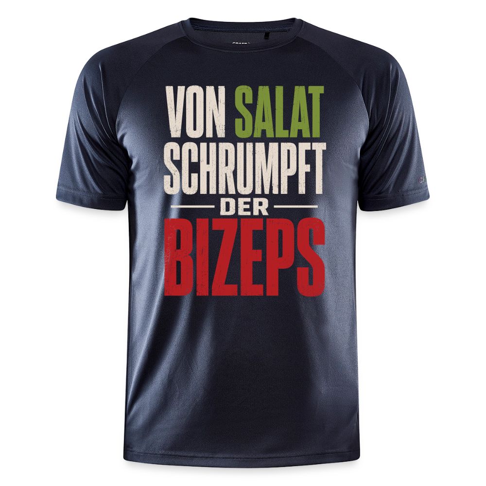 Von Salat Schrumpft Der Bizeps Herren Sportshirt - mouse grey