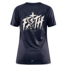 Faith Philipper 4:13 Backprint Damen Sportshirt - mouse grey