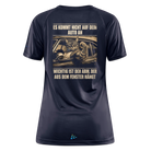 Backprint Katze Auto Humor Sportshirt - mouse grey