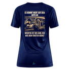 Backprint Katze Auto Humor Sportshirt - dark navy