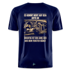 Backprint Katze Auto Humor Sportshirt - dark navy