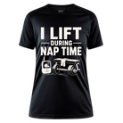 I Lift During Nap Time Damen Sportshirt - black
