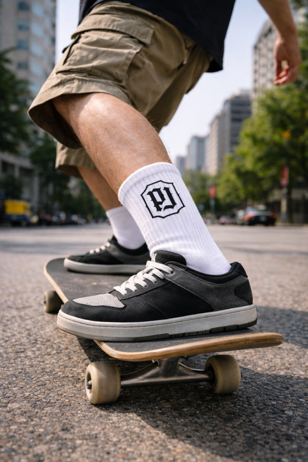 Minimalistische Logo-Socken – Urban Basics im PumpLyrics-Stil