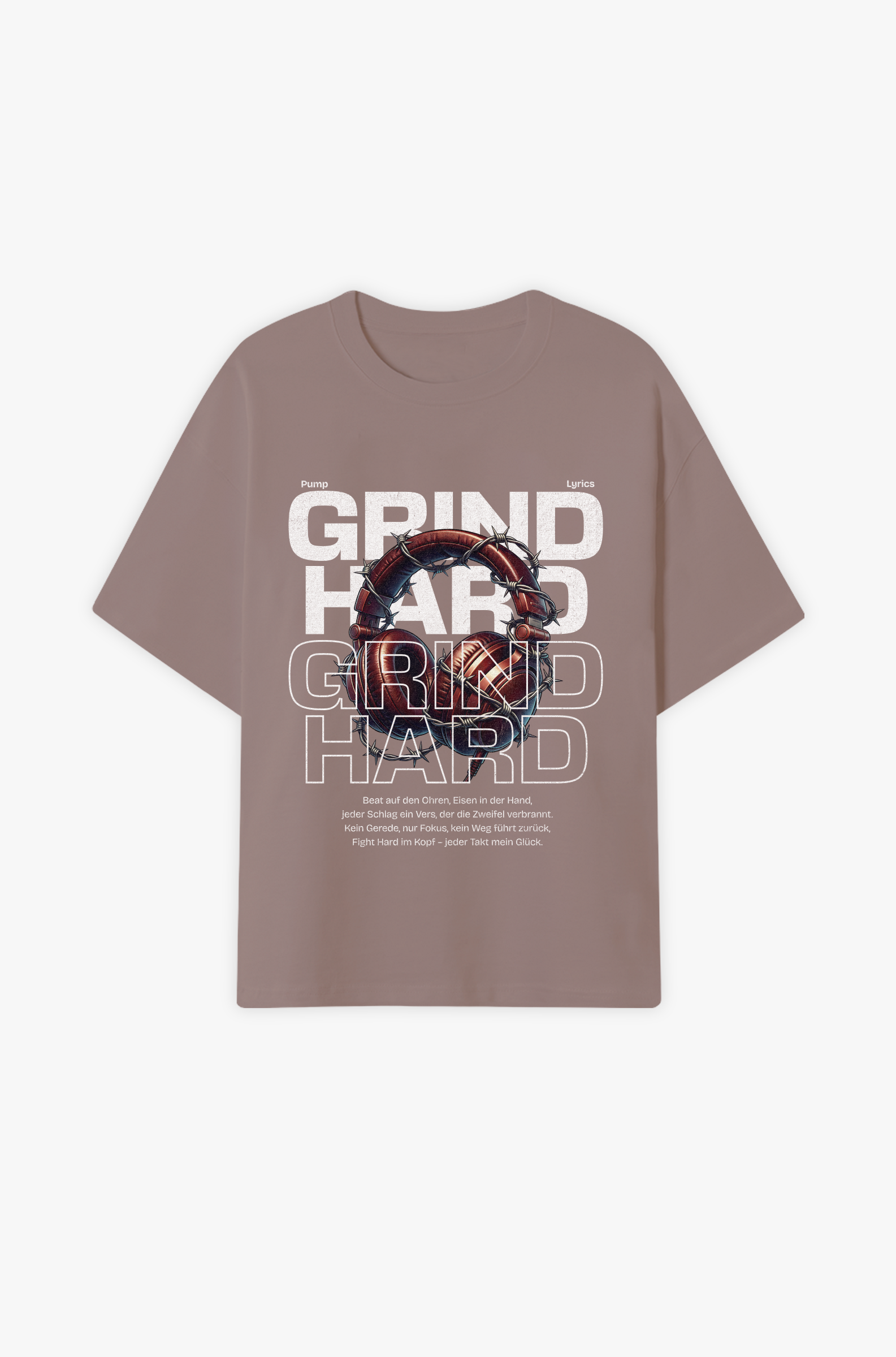 Grind Hard – Fokus, Disziplin & innere Stärke Oversized Shirt