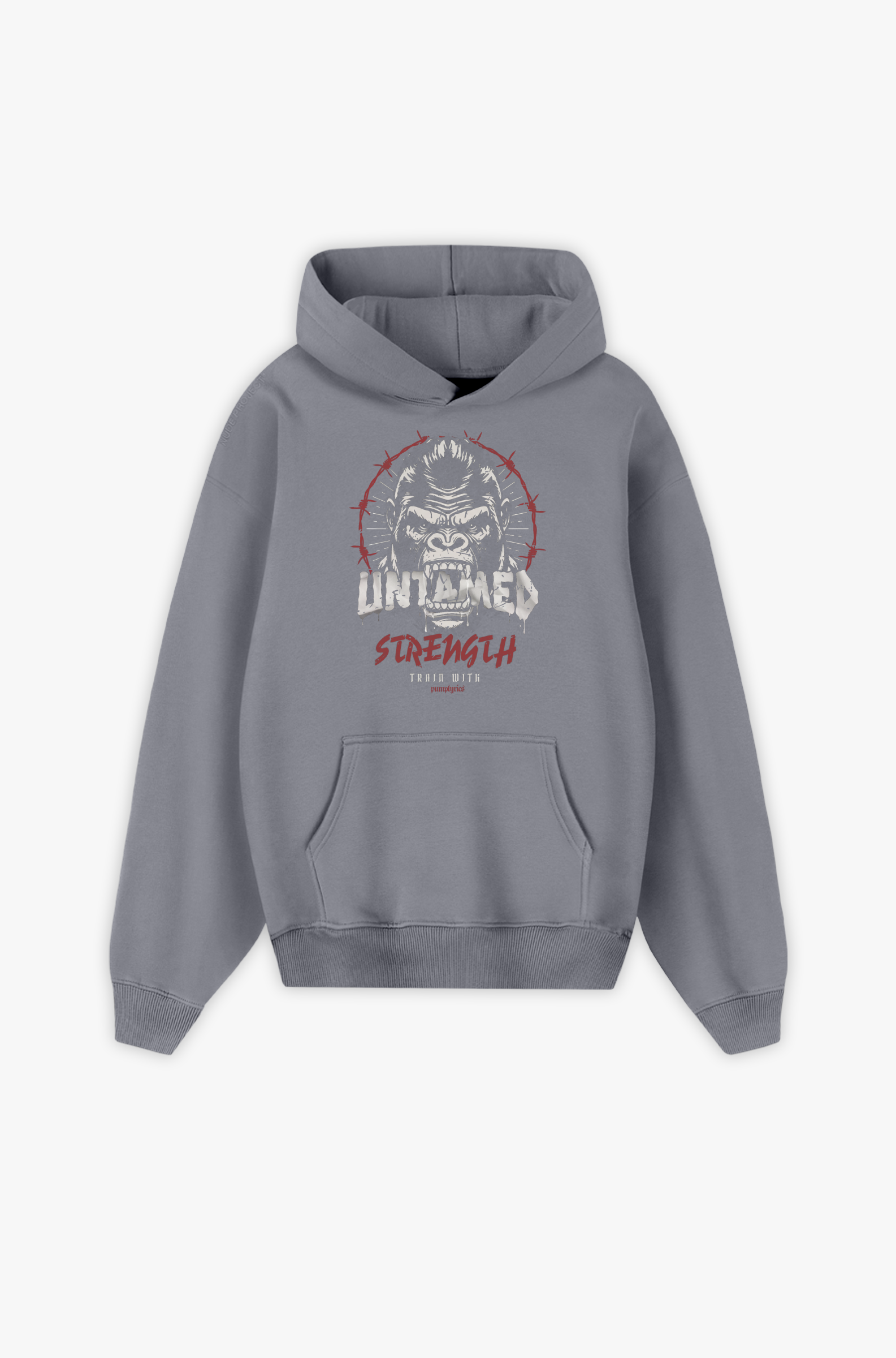 Untamed Strength – rohe Kraft, Disziplin & ungebrochene Mentalität Oversize Hoodie mit Kordel