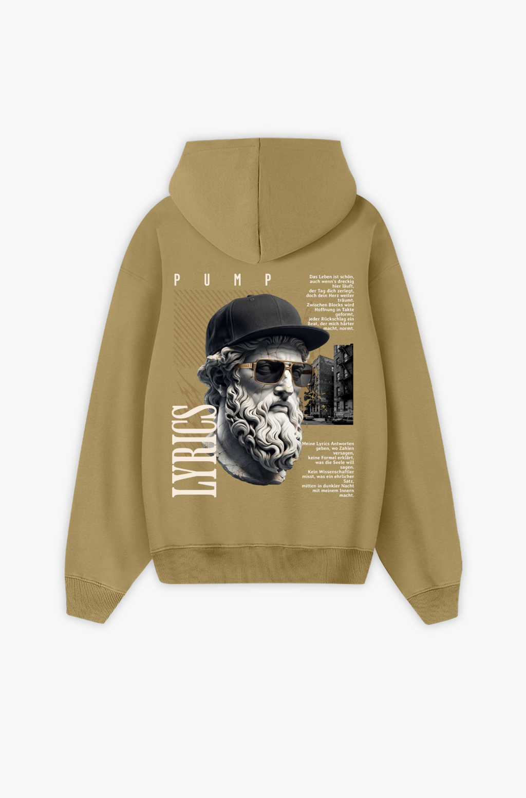 Lyrics aus Schmerz & Hoffnung – Haltung, Mentalität & Straße Oversize Hoodie