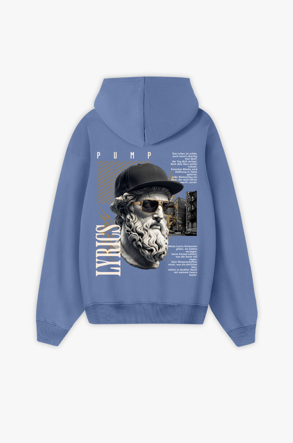 Lyrics aus Schmerz & Hoffnung – Haltung, Mentalität & Straße Oversize Hoodie