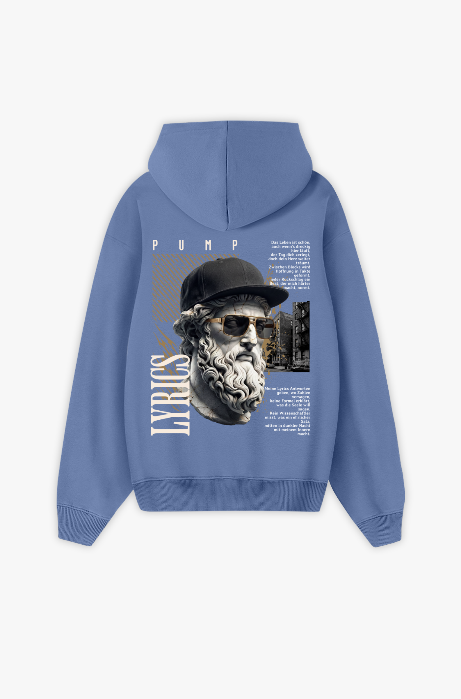 Lyrics aus Schmerz & Hoffnung – Haltung, Mentalität & Straße Oversize Hoodie